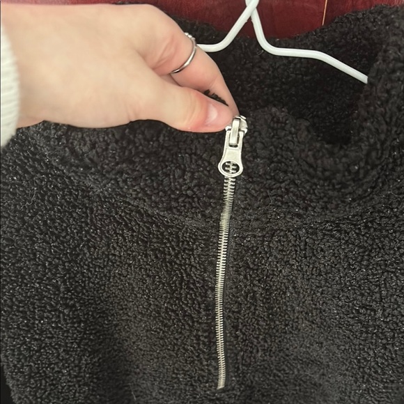 Black Fleece Quarter-Zip Pullover - Picture 2 of 5